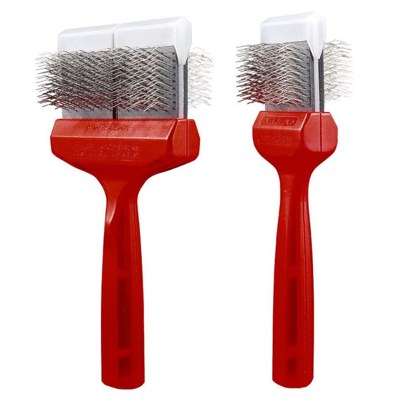 Proactive Sports Dual Bristle Groove Brush (Red)